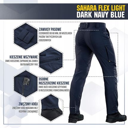 SPODNIE SAHARA FLEX LIGHT 32/34 M-TAC - zdjęcie 3