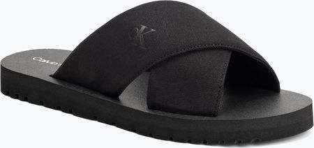 Klapki męskie Calvin Klein YM0YM01223 Cross Sandal Crxs Tx triple black Wiosna 2025