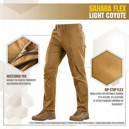 SPODNIE SAHARA FLEX LITE COYOTE 30/30 30/30 M-TAC - zdjęcie 2