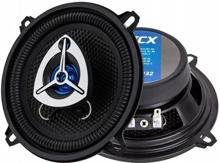 Kicx Głośniki koaksjalne 130mm 5,25" 3drożne 40W/80W Pod Radio (GX132)