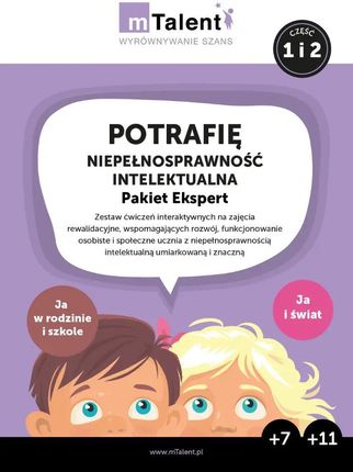 Learnetic Mtalent Potrafię. Niepełnosprawność Intelektualna Pakiet Ekspert (Cz.1+Cz.2) - zdjęcie 4