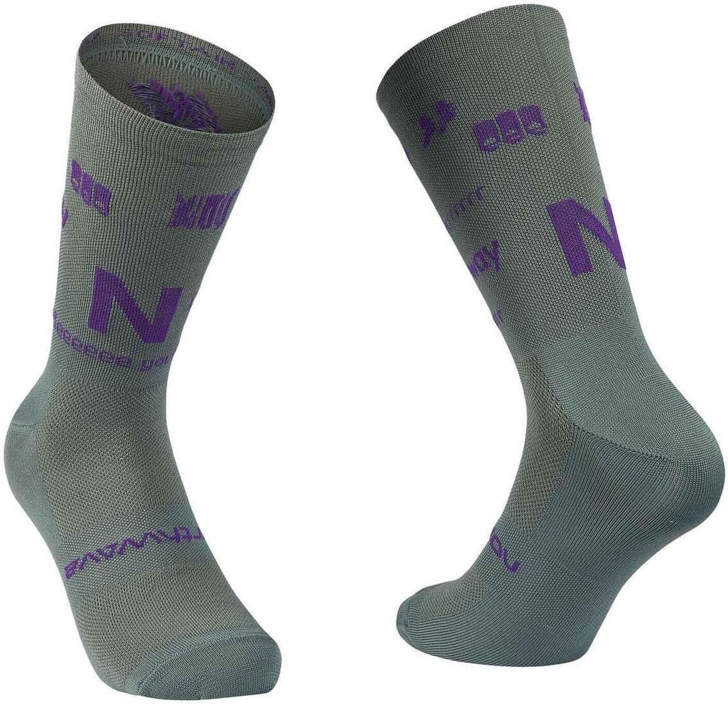 Zdjęcie Skarpety Rowerowe Northwave Type Sock Szaro Fioletowy - Pyskowice