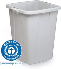 Zdjęcie Durable Kosz Na Śmieci Durabin® Eco 90L Kwadratowy, Szary - Żory