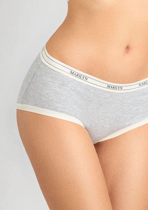 FIGI MARILYN PANTY COTTON KAREN GREY (kolor Grey, rozmiar M/L) - zdjęcie 2