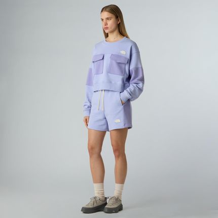 Bluza damska The North Face TERRY OVERSIZED CROPP fioletowa NF0A8C2C0VI - zdjęcie 2