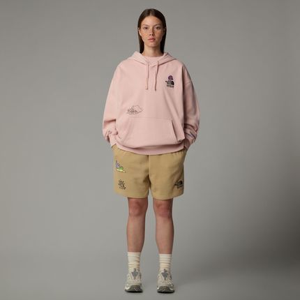 Bluza z kapturem damska The North Face MOUNTAIN CLEANUP OVER różowa NF0A8C2VLK6 - zdjęcie 3