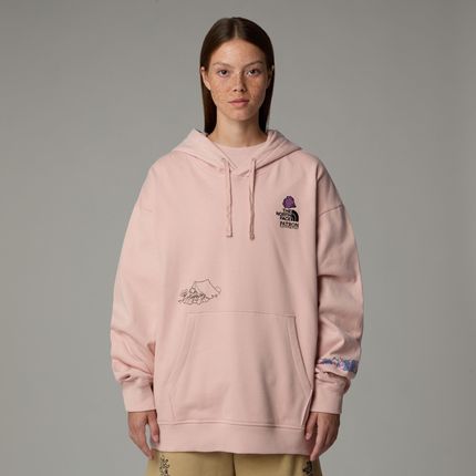 Bluza z kapturem damska The North Face MOUNTAIN CLEANUP OVER różowa NF0A8C2VLK6 - zdjęcie 2