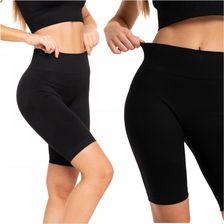LEGGINSY DAMSKIE Krótkie Kolarki Bezszwowe Push-Up Wysoki Stan MORAJ XL - zdjęcie 1