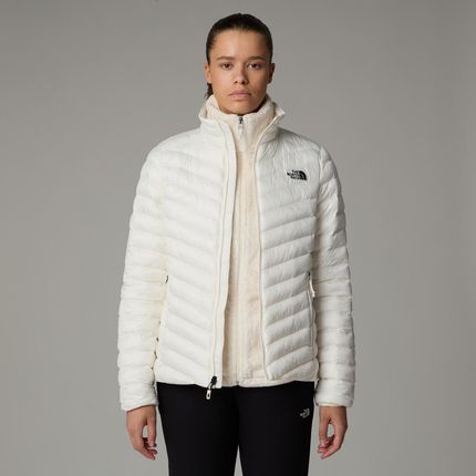 Kurtka puchowa damska The North Face HUILA beżowa NF0A85AGQLI - zdjęcie 3