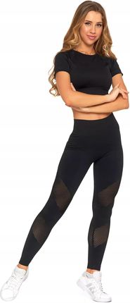 Legginsy Sportowe Damskie Wysoki Stan Push-Up Kryjące na Siłownię MORAJ L - zdjęcie 2