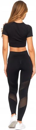 Legginsy Sportowe Damskie Wysoki Stan Push-Up Kryjące na Siłownię MORAJ L - zdjęcie 4