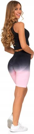 LEGGINSY DAMSKIE Krótkie Kolarki Bezszwowe Push-Up Wysoki Stan MORAJ XL - zdjęcie 3
