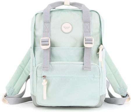 Miejski plecak damski w miętowo-szarym kolorze zamykany na suwak - Himawari
