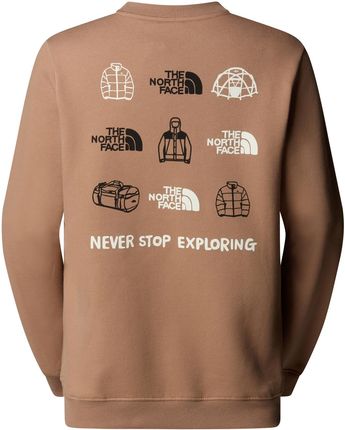 Bluza damska The North Face OUTDOOR GRAPHIC brązowa NF0A8C246IH - zdjęcie 2