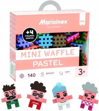 Marioinex Mini Waffle Pastel 140 Elementów 4 Figurki