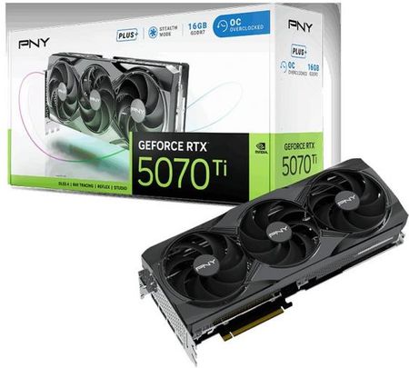 ［新品］PNY GeForce RTX 5070 Ti ARGB OC PNY GeForce RTX 5070 Ti ARGB EPIC-X RGB™ Triple Fan 16GB OC