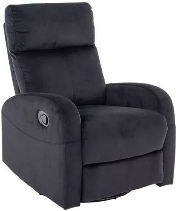 Signal Fotel Olimp Velvet Rozkładany Z Funkcją Kołyski Bluvel 19 Czarny