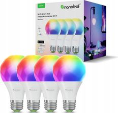 Zdjęcie Nanoleaf Essentials Smart Bulbs zestaw 4 żarówek RGB E27 Matter BT LED - Wrocław