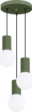 Zdjęcie Sollux Lighting Lampa Wisząca Halo 3P Zielona Oliwka 3Xg9 8W Aluminium/Szkło 125X25X25Cm - Jedlicze