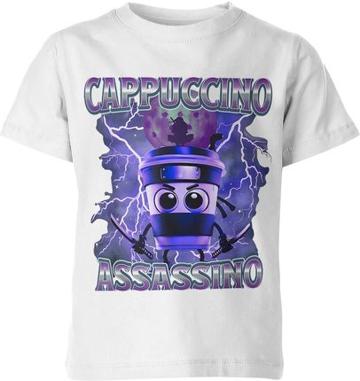 Cappuccino Assassino Kawa Ninja Asasino Dziecięca koszulka (152, Niebieski) - zdjęcie 2
