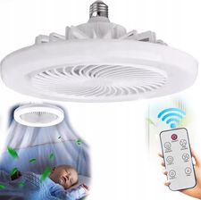 Wentylator LED Sufitowy z Pilotem – Plafon 2w1, Obrót 360°, Do Salonu i Sypialni
