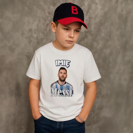 Koszulka personalizowana biała dziecięca Lionel Messi Inter Miami r. 134 - zdjęcie 5