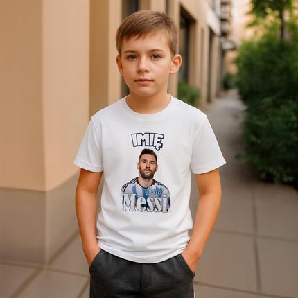 Koszulka personalizowana biała dziecięca Lionel Messi Inter Miami r. 134 - zdjęcie 6