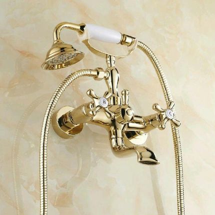 bateria wannowa retro HELENE złota