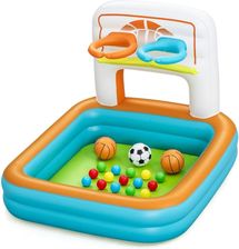 Zdjęcie Bestway 52728 Basen dmuchany wielofunkcyjny z piłeczkami Koszykówka Piłeczki i Piłka nożna 1.20m x 1 - Kraków