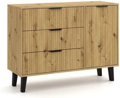 Zdjęcie Malys Group Komoda Scandi 1D3S Slim Dąb Artisan - Dębica