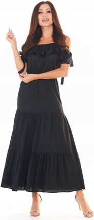 Stylowa Sukienka Czarny | MUST HAVE Codzienna Sukienka Czarny Na Codzień r.