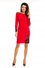 Modna Sukienka Czerwony | UNIWERSALNY STYL Casualowa Sukienka Czerwony r.S - zdjęcie 1