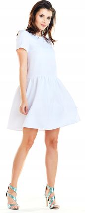 Stylowa Sukienka Biały | PREMIUM JAKOŚĆ Stylowy Sukienka Biały r.XL Trend - zdjęcie 2
