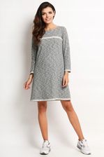 Modna Sukienka Szary | MUST HAVE Casualowa Sukienka Szary Na Codzień r.XL
