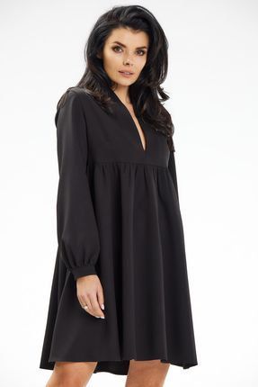 Codzienna Sukienka Czarny | MUST HAVE Modna Sukienka Czarny r.XL Wygodna