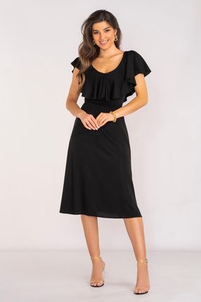 Letnia Sukienka Czarny | MUST HAVE Codzienna Sukienka Czarny Na Codzień r.L