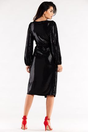 Modna Sukienka Czarne | UNIWERSALNY STYL Stylowy Sukienka Czarne r.XL Trend - zdjęcie 2