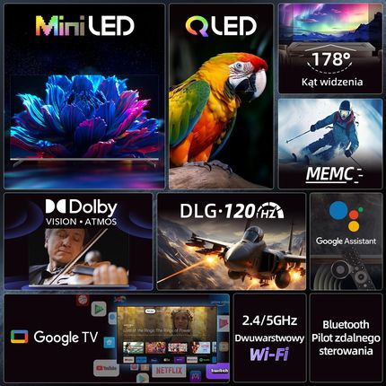Telewizor QLED CHiQ M55QN9G 55 cali 4K UHD - zdjęcie 5
