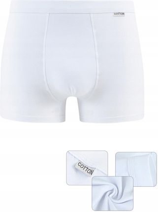 4 x Bokserki Białe Gładkie Męskie Majtki Bawełniane Premium roz XL - zdjęcie 2