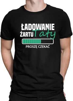 Ładowanie żartu taty - męska koszulka na prezent