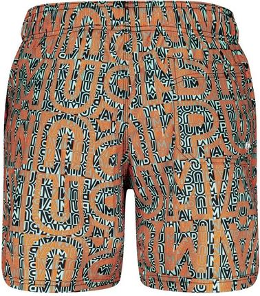 Kąpielówki męskie Puma SWIM PRINTED MID pomarańczowe 94705902 - zdjęcie 2