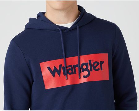 WRANGLER LOGO HOODIE NAVY 112142847 W6MAHA114 - zdjęcie 2