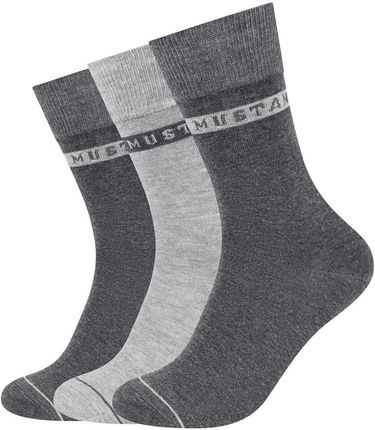 3 pack Męskie Skarpety MUSTANG dark grey mix MU31039 – 9703