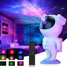 Projektor Gwiazd Astronauta z Pilotem – Lampka Nocna LED 360°, Mgławica, USB, Timer