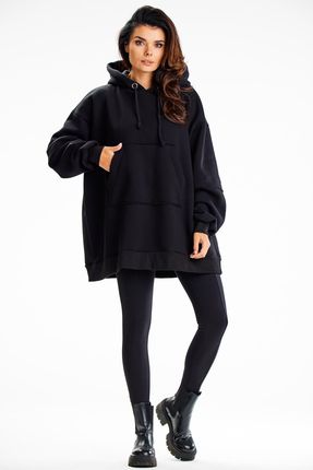 Nowa Bluza Czarny | HIT SEZONU Stylowa Bluza Czarny UNIWERSALNY Na Codzień - zdjęcie 3