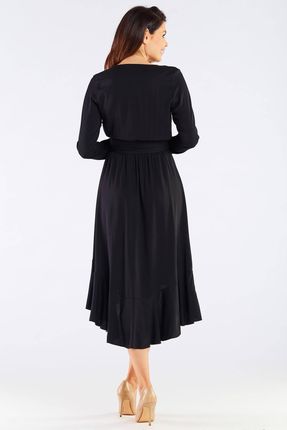 Codzienna Sukienka Czarny | WYGODNA Stylowy Sukienka Czarny r.S Trend - zdjęcie 5