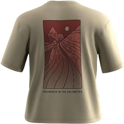 Koszulka damska Salewa EAGLE SUNSET LOOSE beżowa 00-0000029107_7180 - zdjęcie 2