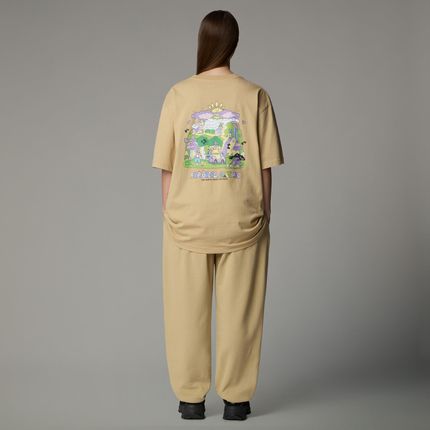 Koszulka damska The North Face SS MOUNTAIN CLEANUP beżowa NF0A8C4DLK5 - zdjęcie 2