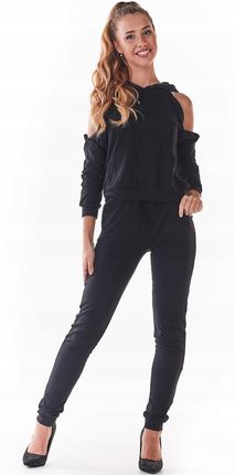 Wygodna Bluza Czarny | TREND Modna Bluza Czarny Na Codzień r.L - zdjęcie 4