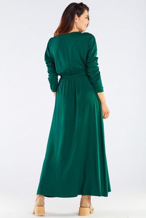 Letnia Sukienka Zielony | WYGODNA Stylowa Sukienka Zielony r.XL Wygodna - zdjęcie 3